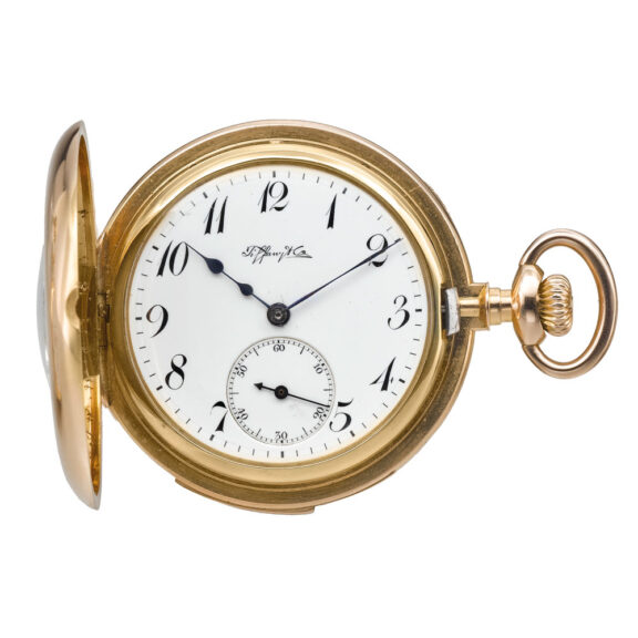 Swiss gold demi hunting cased 5-minute repeater Circa 1893
