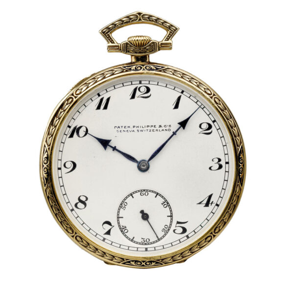 Swiss yellow gold open faced keyless lever watch Circa 1903