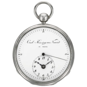 German silver open faced compteur militaire watch Circa 1830