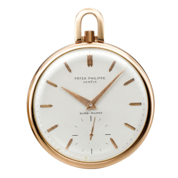 Swiss gold open faced watch by Patek Philippe Circa 1960