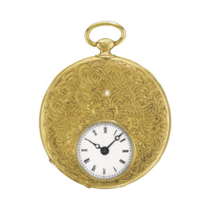 Swiss ultra thin pocket watch with Bagnolet caliber Circa 1850