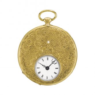 Swiss ultra thin pocket watch with Bagnolet caliber Circa 1850