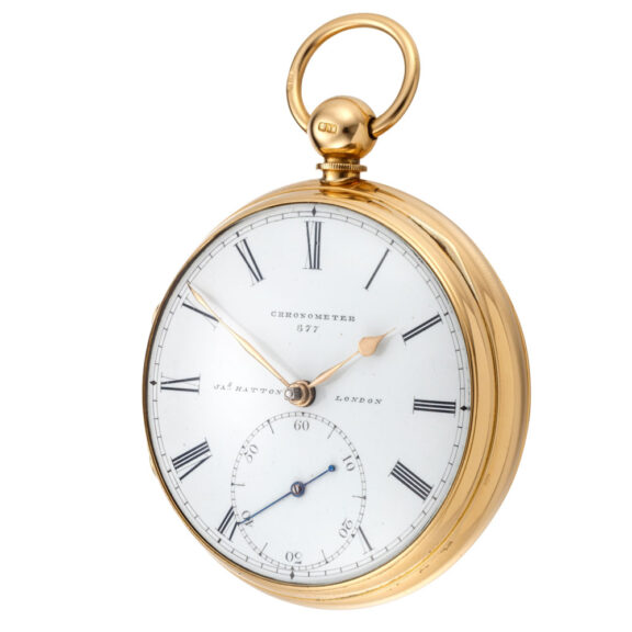 An English heavy gold chronometer by James Hatton Circa 1800 An English heavy gold chronometer by James Hatton Circa 1800