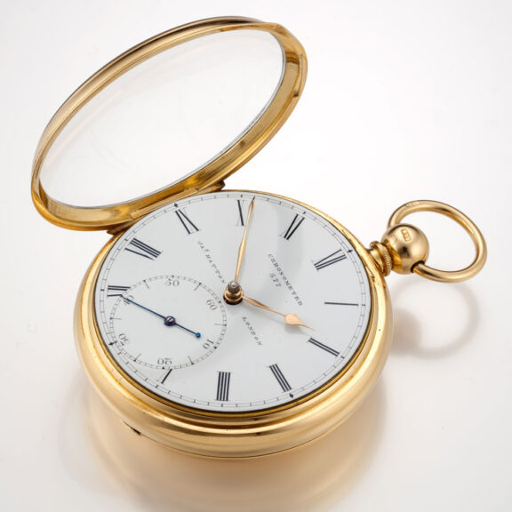 An English heavy gold chronometer by James Hatton Circa 1800 An English heavy gold chronometer by James Hatton Circa 1800