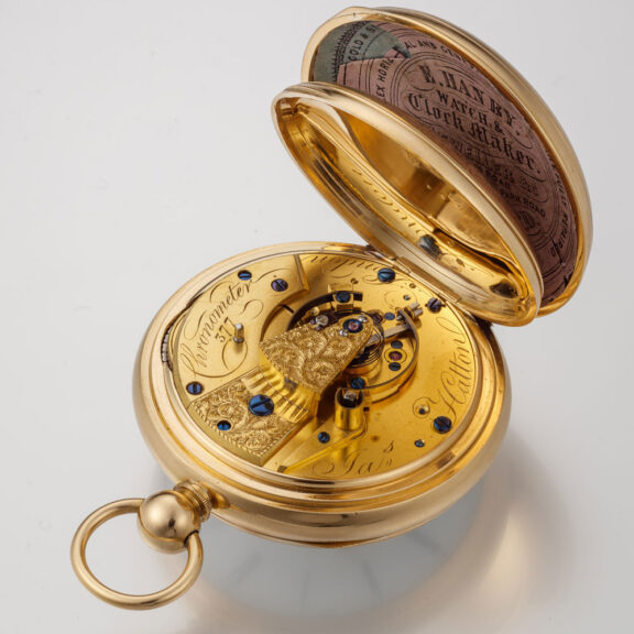 An English heavy gold chronometer by James Hatton Circa 1800 An English heavy gold chronometer by James Hatton Circa 1800