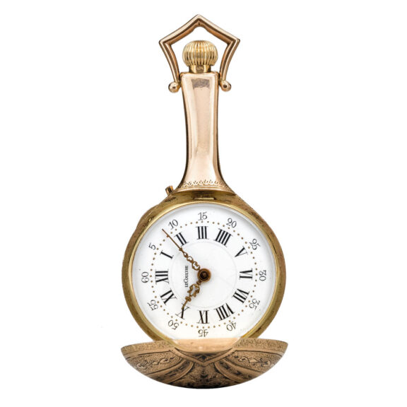 Swiss gold and enamel mandolin form watch circa 1925 Swiss gold and enamel mandolin form watch circa 1925