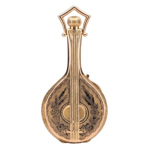 Swiss gold and enamel mandolin form watch circa 1925