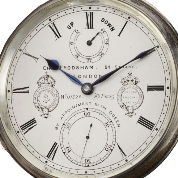English deck watch with two-day power reserve Circa 1887 English deck watch with two-day power reserve Circa 1887