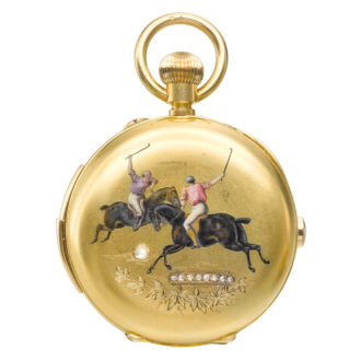 Swiss gold calendar minute repeating chronograph Circa 1890