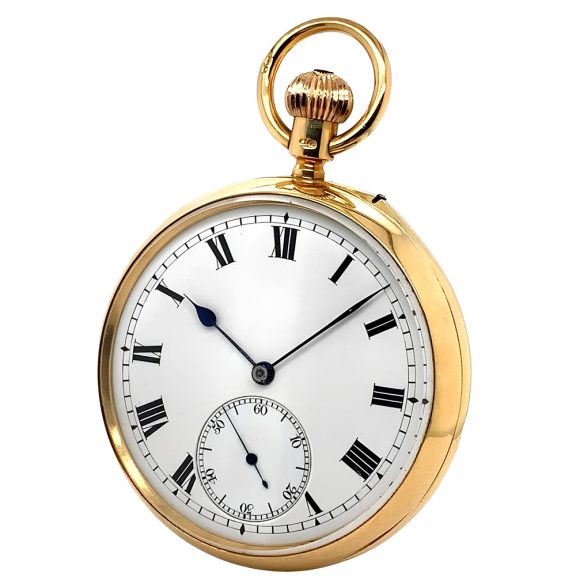 English gold lever with Bonniksen 52½ minute carrousel Circa 1915 English gold lever with Bonniksen 52½ minute carrousel Circa 1915