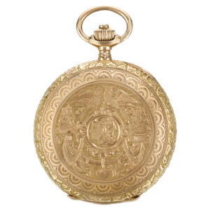 German gold lever pocket watch in Renaissance style Circa 1899