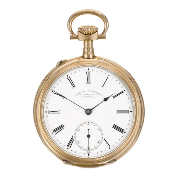 German gold open faced keyless lever pocket watch Circa 1900 German gold open faced keyless lever pocket watch Circa 1900