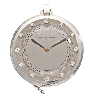 Swiss platinum and diamond-set pocket watch Circa 1935 