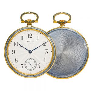 An American 18k yellow gold and enamel watch Circa 1909