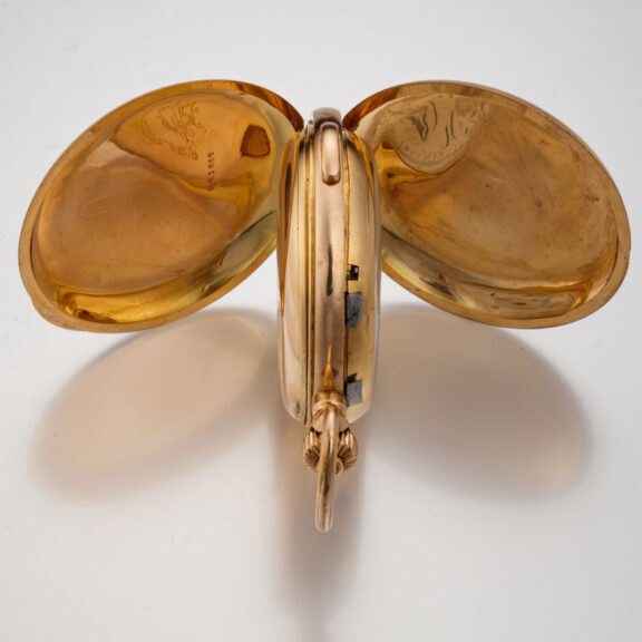 A Swiss gold complicated lever pocket watch Circa1900 A Swiss gold complicated lever pocket watch Circa1900
