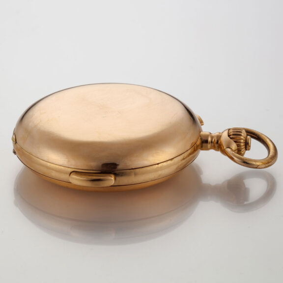 A Swiss gold complicated lever pocket watch Circa1900 A Swiss gold complicated lever pocket watch Circa1900
