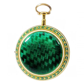 English gold, enamel, verge pocket watch Circa 1790