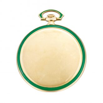 Extremely rare Swiss gold enamel Art Deco pocket watch Circa 1920