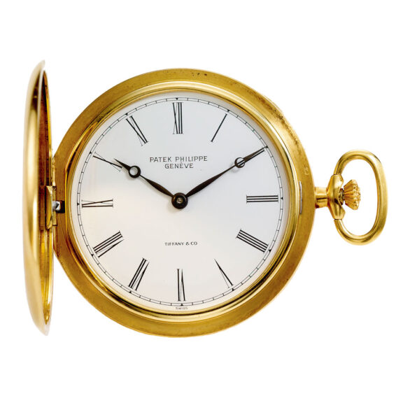 Swiss 18 carat yellow gold hunting cased watch Circa 1970