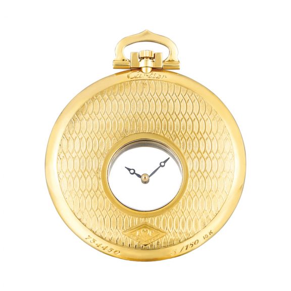 Elegant French gold mystery lever dress watch Circa 1997