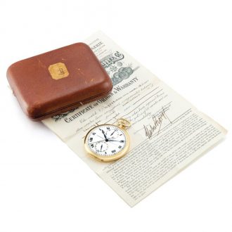 Swiss chronograph watch with tinted enamel dial Circa 1912