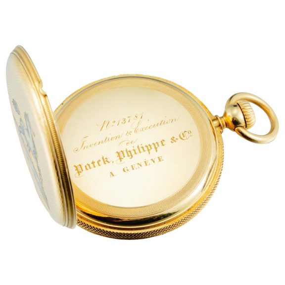 Swiss engraved and enamelled keyless pocket watch Circa 1857 Swiss engraved and enamelled keyless pocket watch Circa 1857