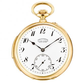 Swiss gold minute repeating lever chronometer Circa 1910