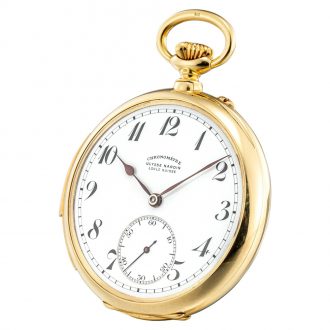 Swiss gold minute repeating lever chronometer Circa 1910