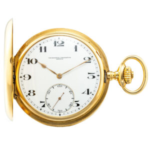 Swiss 18k gold hunting cased lever pocket watch Circa 1910