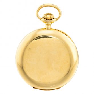 Swiss 18k gold hunting cased lever pocket watch Circa 1910