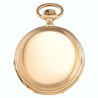 Swiss pink gold hunting cased keyless pocket watch Circa 1893