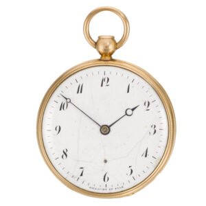 French 18k gold quarter repeating cylinder watch Circa 1815