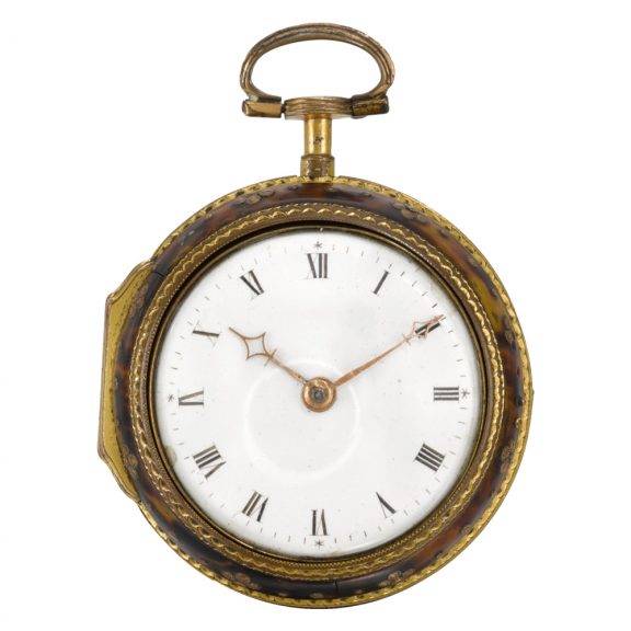 Swiss verge pocket watch in a tortoiseshell case Circa 1790 Swiss verge pocket watch in a tortoiseshell case Circa 1790