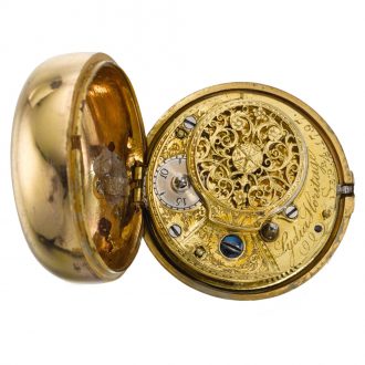 Swiss verge pocket watch in a tortoiseshell case Circa 1790