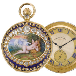 Swiss half-hunting cased minute repeating pocket watch Circa 1910