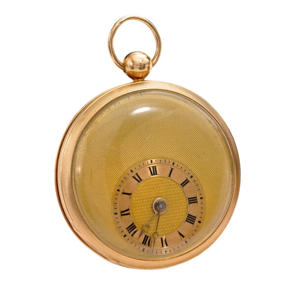Swiss gold musical watch and a gold musical fob Circa 1800