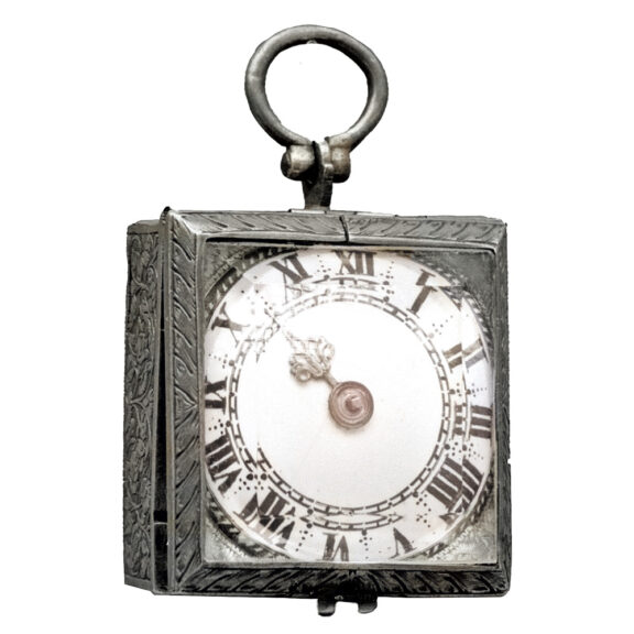 Rare Swiss square one-handed verge pocket watch Circa 1650