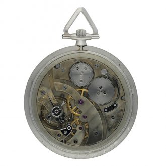 French/Swiss platinum keyless lever dress watch Circa 1925