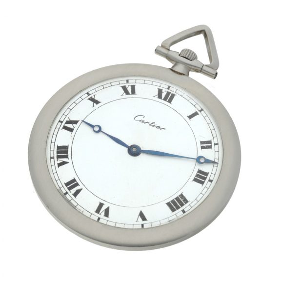French/Swiss platinum keyless lever dress watch Circa 1925 French/Swiss platinum keyless lever dress watch Circa 1925