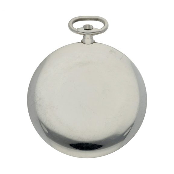 French platinum keyless watch with associated chain Circa 1935 French platinum keyless watch with associated chain Circa 1935