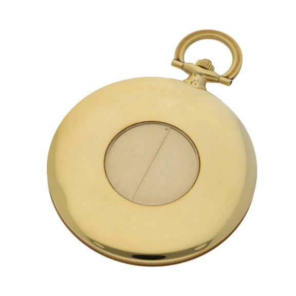 French gold pocket watch with concealed guillotine dial Circa 1930 French gold pocket watch with concealed guillotine dial Circa 1930