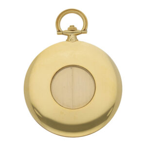French gold pocket watch with concealed guillotine dial Circa 1930