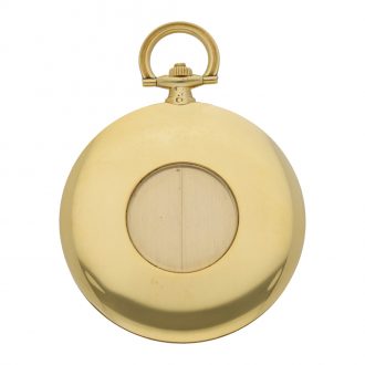French gold pocket watch with concealed guillotine dial Circa 1930
