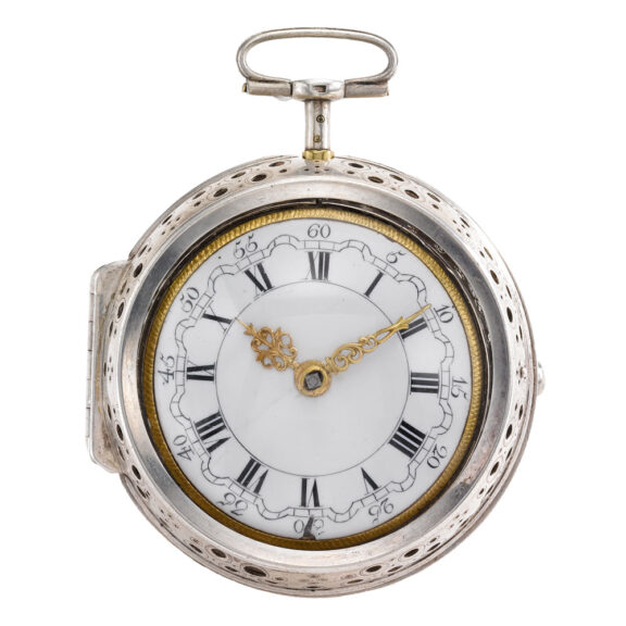 Dutch fine silver quarter repeating verge watch Circa 1720