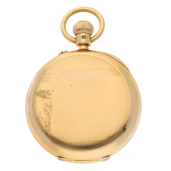English pink gold hunting cased lever pocket watch circa 1916 English pink gold hunting cased lever pocket watch circa 1916