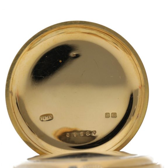 English pink gold hunting cased lever pocket watch circa 1916 English pink gold hunting cased lever pocket watch circa 1916