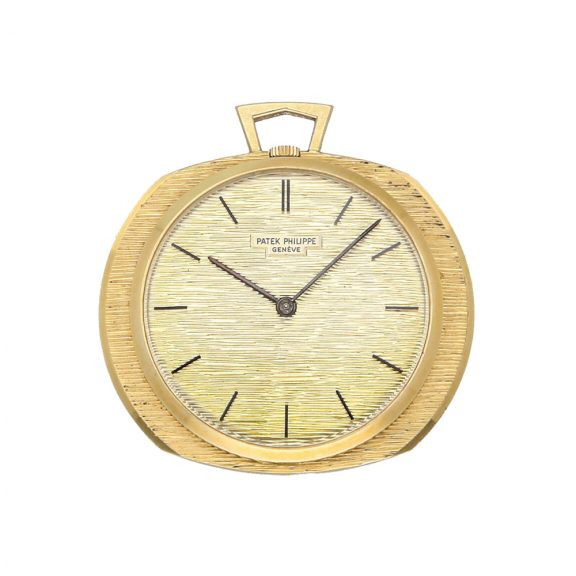 Unusual Swiss 18K gold keyless Ricochet dress watch Circa 1962