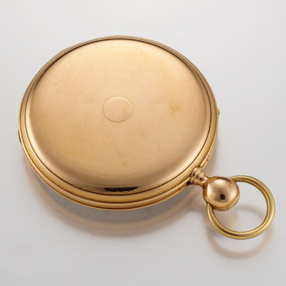 French 18 carat gold quarter repeater cylinder watch Circa 1840 French 18 carat gold quarter repeater cylinder watch Circa 1840