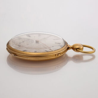 French 18 carat gold quarter repeater cylinder watch Circa 1840 French 18 carat gold quarter repeater cylinder watch Circa 1840