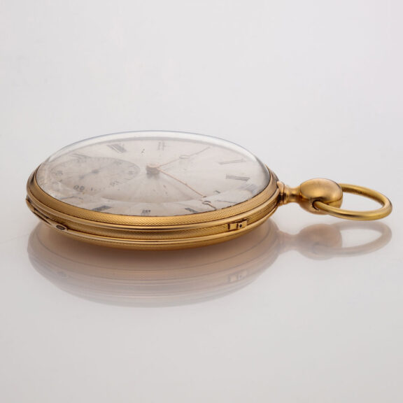 French 18 carat gold quarter repeater cylinder watch Circa 1840 French 18 carat gold quarter repeater cylinder watch Circa 1840